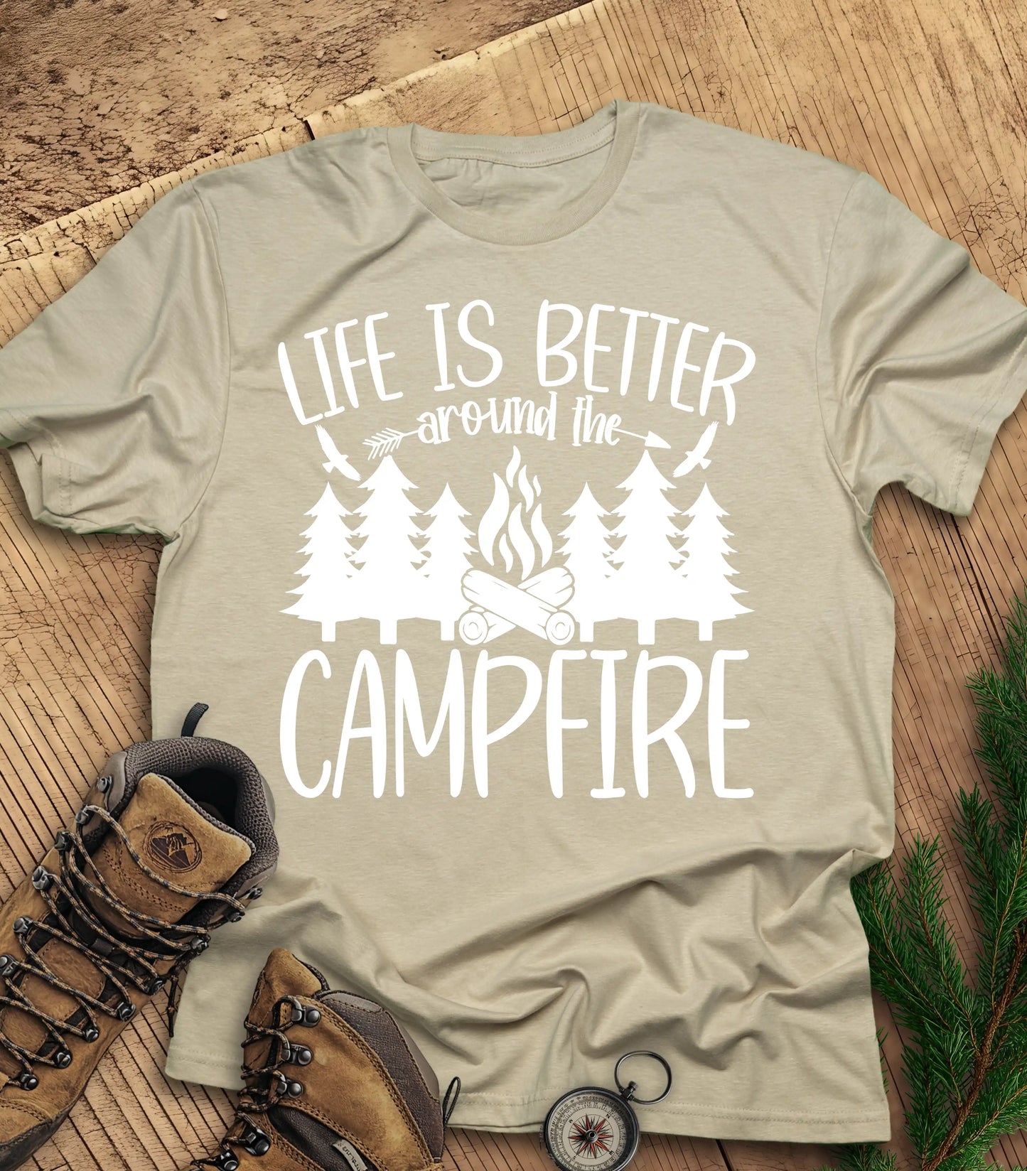 Life is better around the campfire t-shirt