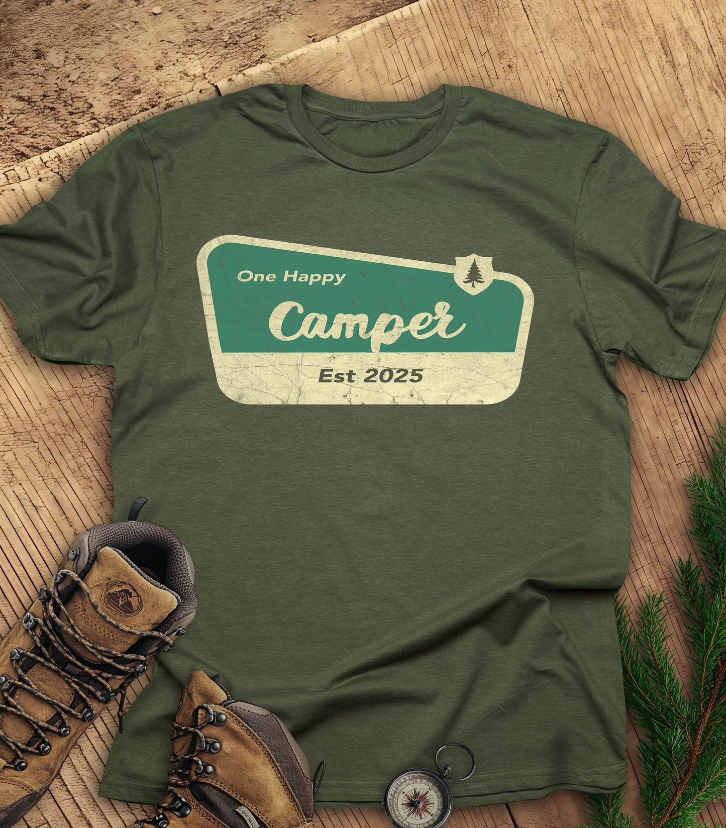 One Happy Camper t-shirt