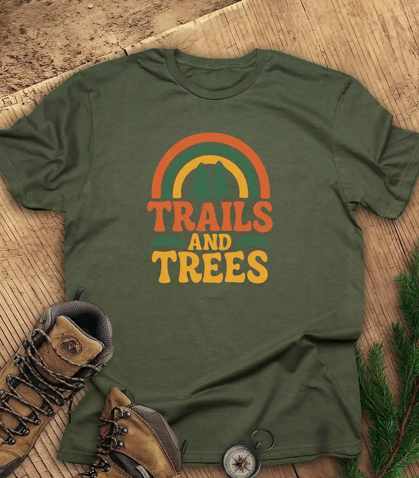 Trails & trees t-shirt