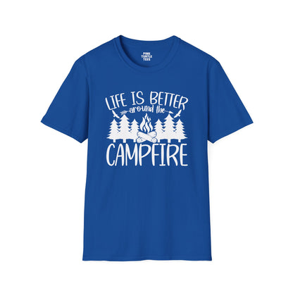 Life is better around the campfire  t-shirt