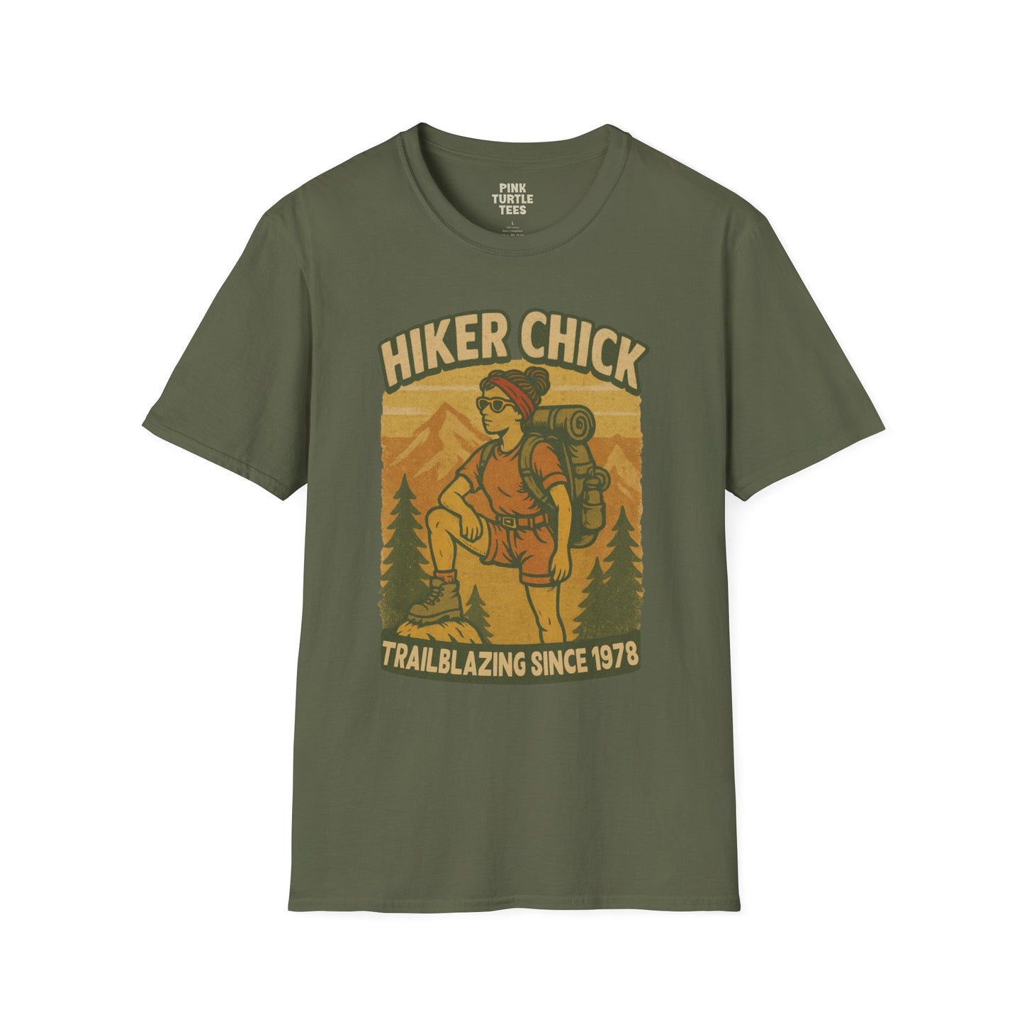 Retro Hiker Chick t-shirt