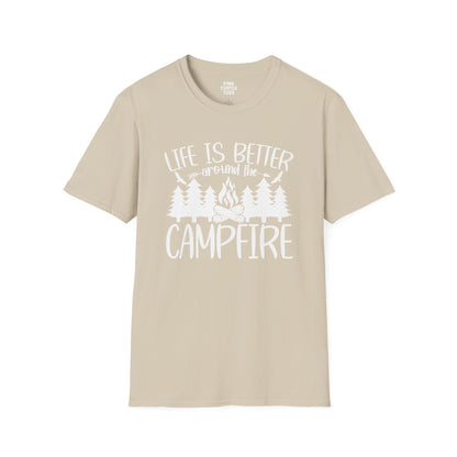 Life is better around the campfire  t-shirt