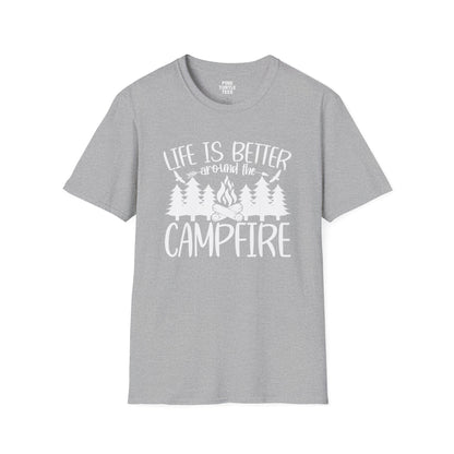 Life is better around the campfire  t-shirt