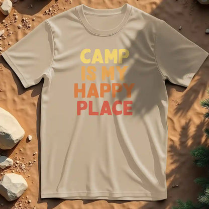 Camp is my happy place t-shirt