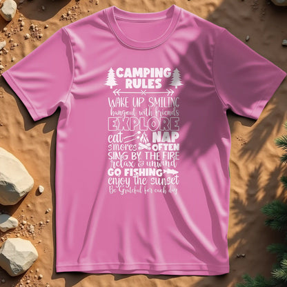 Camping rules  t-shirt