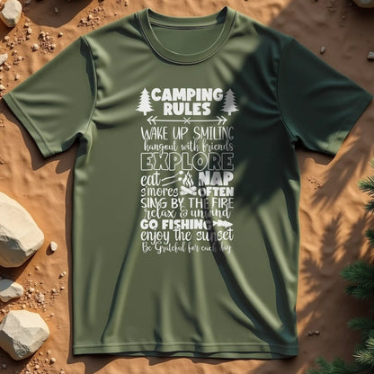 Camping rules  t-shirt