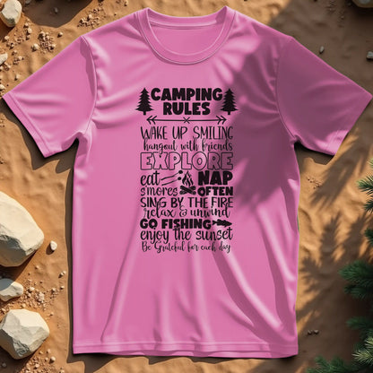 Camping rules  t-shirt