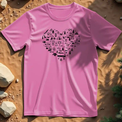 Heart full of adventure  t-shirt