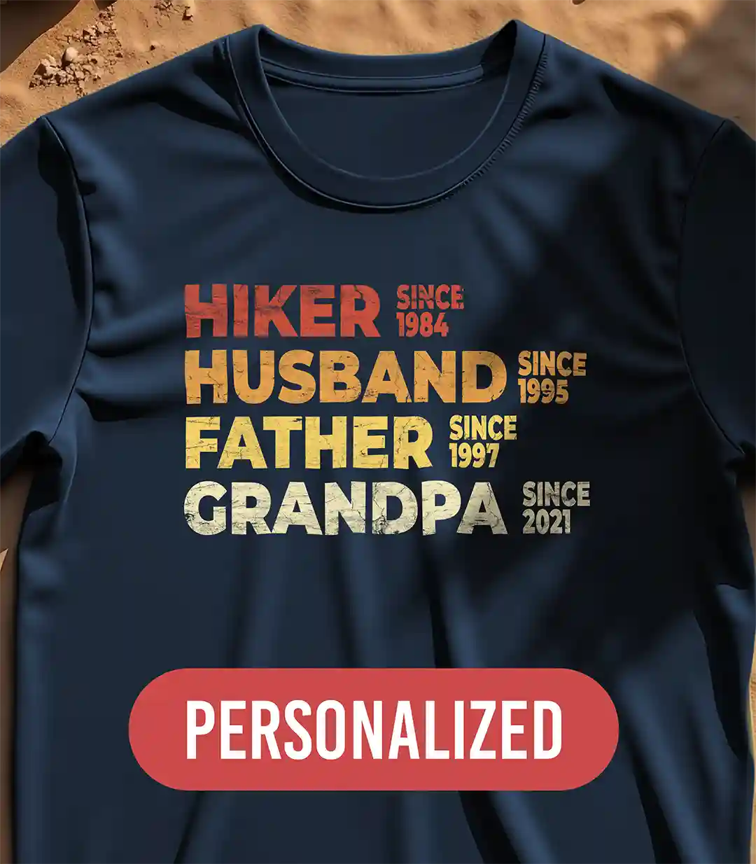Hiker, Husband t-shirt