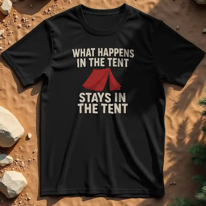 What Happens in the Tent t-shirt