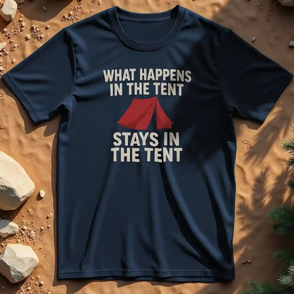 What Happens in the Tent t-shirt