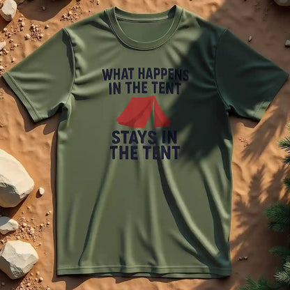 What Happens in the Tent t-shirt